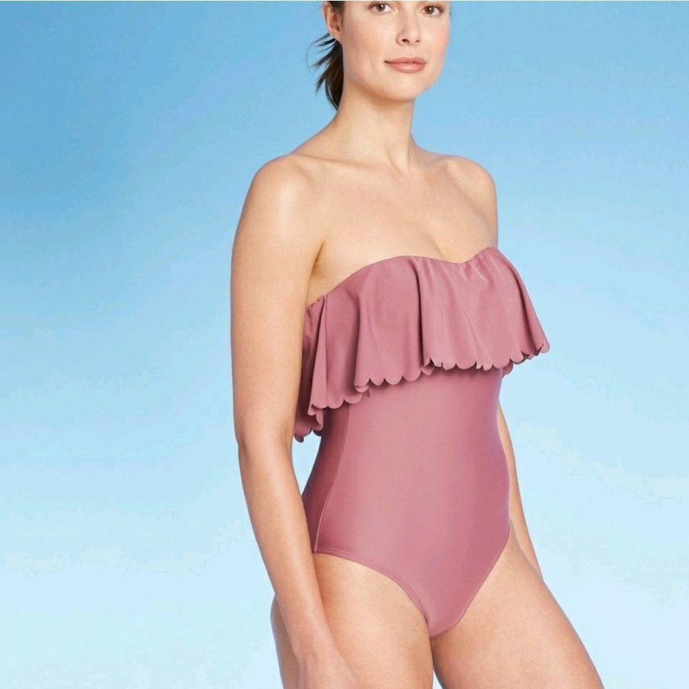 Scalloped flounce one piece kona sol - Picture 3 of 3